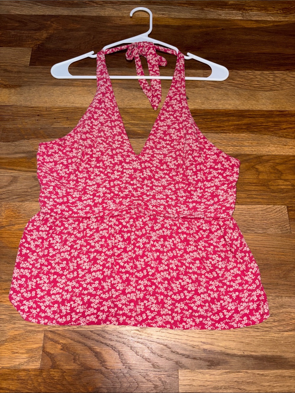 American Eagle Outfitters Pink Floral Halter
